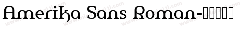 Amerika Sans Roman字体转换